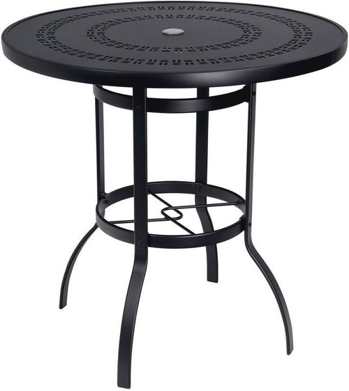 Woodard Trellis Top 42" Round Bar Table