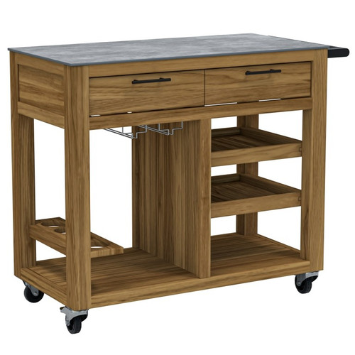 Royal Teak Costa Beverage Tea Cart