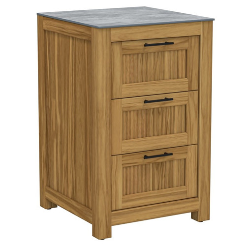 Royal Teak Costa 22" Wide - 3 Drawer Patio Kitchen Unit