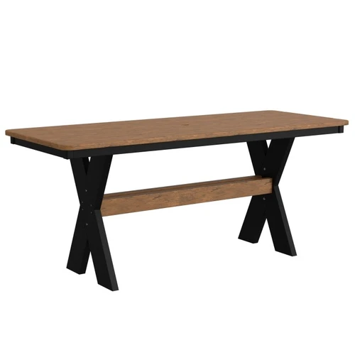 Berlin Gardens Willow 72" Cross Leg Dining Table
