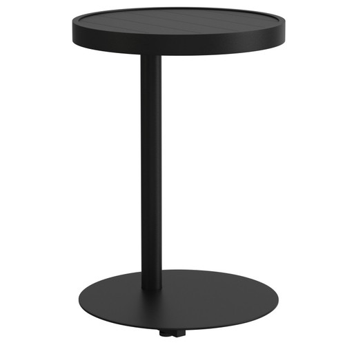 Berlin Gardens Murphy Aluminum Round Chaise Side Table