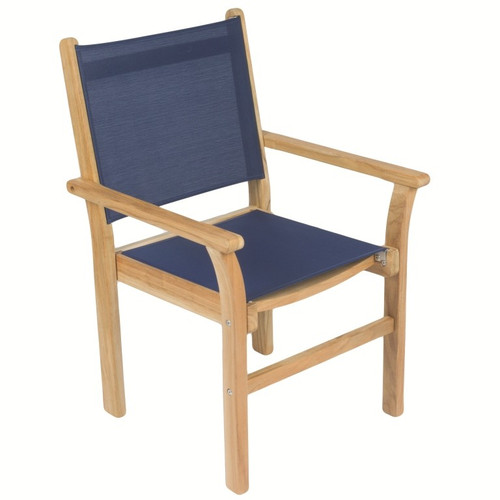 Royal Teak Captive Sling Stacking Armchair