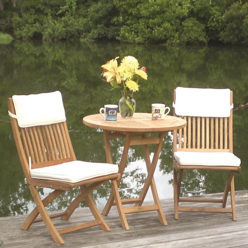 Folding teak table and chairs online