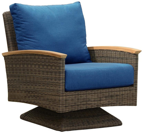 wicker swivel glider chair