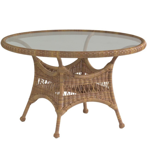 whitecraft-woodard-wicker-sommerwind-48-inch-round-dining-table-with-top