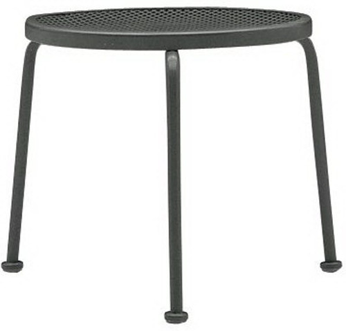 woodard-17-inch-mesh-top-simple-round-wrought-iron-side-table