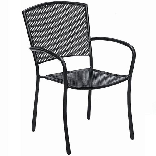 wrought iron stackable chairs