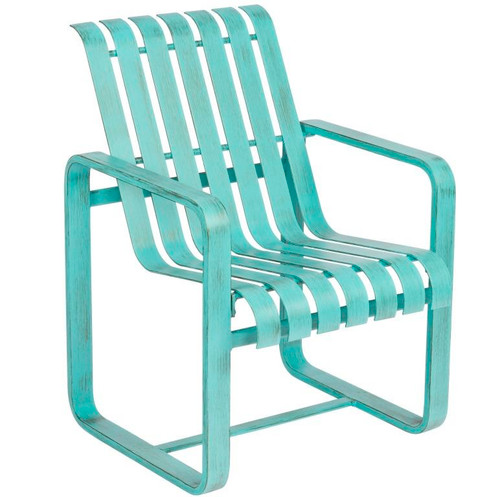 Woodard Aluminum Colfax Dining Arm Chair - Aruba