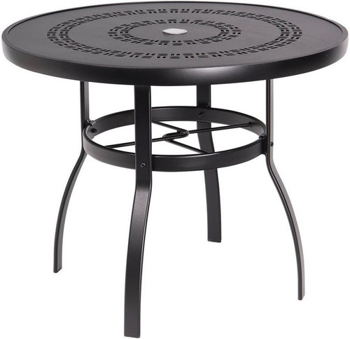 woodard-aluminum-deluxe-trellis-top-round-umbrella-dining-table-multiple-sizes