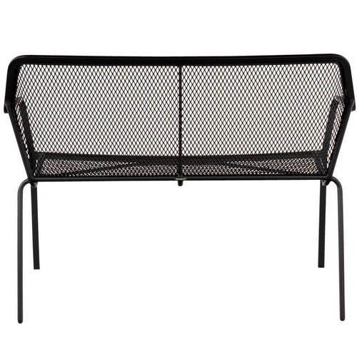 Delmar Bench Wrought Iron Patio Bench | Stacking Garden Bench