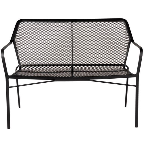 Delmar Bench Wrought Iron Patio Bench | Stacking Garden Bench