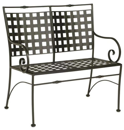 Woodard Sheffield Wrought Iron Garden Bench