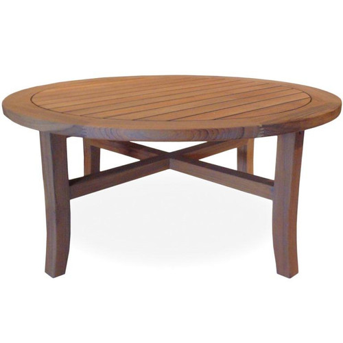 Lloyd Flanders Round Cocktail Table