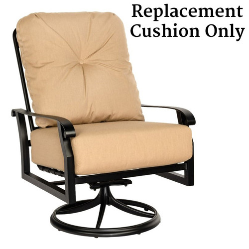 Woodard Furniture Aluminum Cortland Big Man's Swivel Rocking Lounge Chair Replacement Cushion