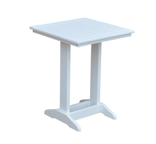 Polyresin Square Counter Side Table