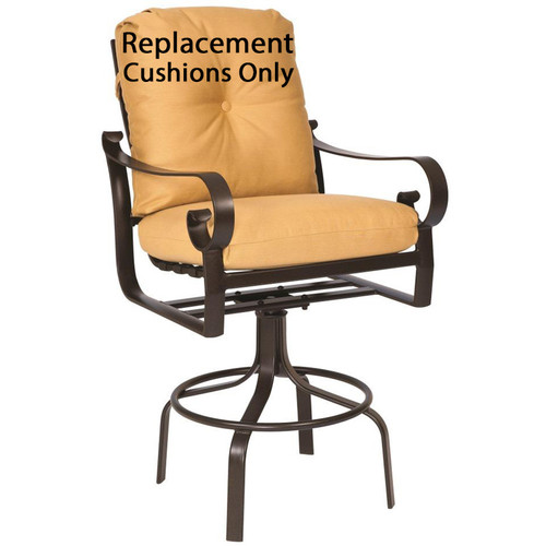 Woodard Furniture Aluminum Belden Swivel Bar Stool Replacement Cushion
