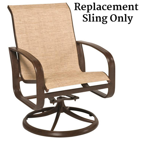 Woodard Cayman Isle Swivel Rocking Dining Armchair Replacement Sling