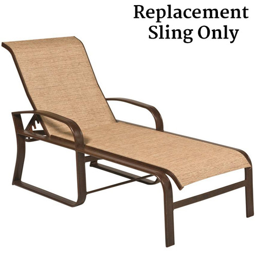 Woodard Furniture Cayman Isle Sling Adjustable Chaise Lounge Chair Replacement Sling