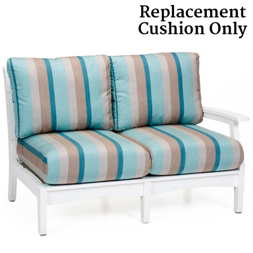 Berlin Gardens Classic Terrace One Arm Loveseat Replacement Cushions