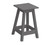 Polyresin Square Counter Stool in Gray