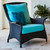 Lloyd Loom Mandalay Lounge Chair - Charcoal Finish