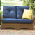 Lloyd Flanders Magnolia Loveseat - On Location