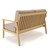 Forever Patio Hambrick Teak Loveseat Back