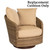 Woodard Furniture Oasis Swivel Lounge Chair Replacement Cushions