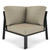 Forever Patio Hanover 90 Degree Sectional Corner Chair in Dark Gray