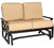 Woodard Furniture Aluminum Andover Gliding Love Seat