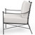 Sunset West Wrought Iron Club Chair - Side View