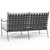 Sunset West Wrought Iron Loveseat - Back View