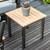 Three Birds Avanti Teak 20In Side Table - Top View