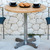 Three Birds Avanti Teak Pedestal 30In Table