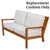 Royal Teak Coastal Loveseat Replacement Cushions Only