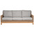 Royal Teak Boca Wicker Deep Seating Sofa Gray