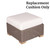 Royal Teak Sanibel Wicker Ottoman Replacement Cushions Only