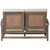 Lloyd Flanders Frontier Spring Rocker Loveseat - Back View