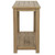 Sunset West Coastal Teak Sofa Table - End View