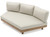 Couture Jardin LOUNGE Right Side Sofa - Oak Finish