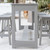 Berlin Gardens Balcony Counter Height Table - Driftwood Gray - End View