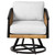 Lloyd Flanders Galloway Wicker Swivel Lounge Chair -  Front View