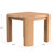 Sunset West Natural Teak Square End Table - Dimensions