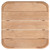 Sunset West Natural Teak Square End Table - Top View