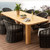 Sunset West Natural Teak Rectangular Dining Table