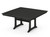 POLYWOOD Nautical 59" Square Trestle Dining Table Black