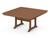 POLYWOOD Nautical 59" Square Trestle Dining Table Teak