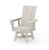 POLYWOOD Modern Curveback Adirondack Swivel Chair in Sand
