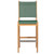 Teak & Sling Bar Chair - Moss