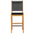 Teak & Sling Bar Chair - Black